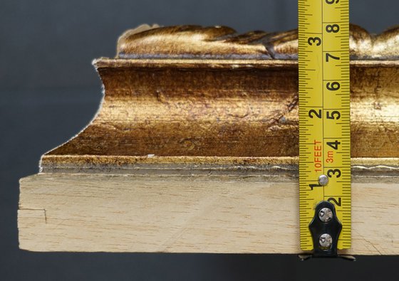 Snow-covered boulevard in Maryino