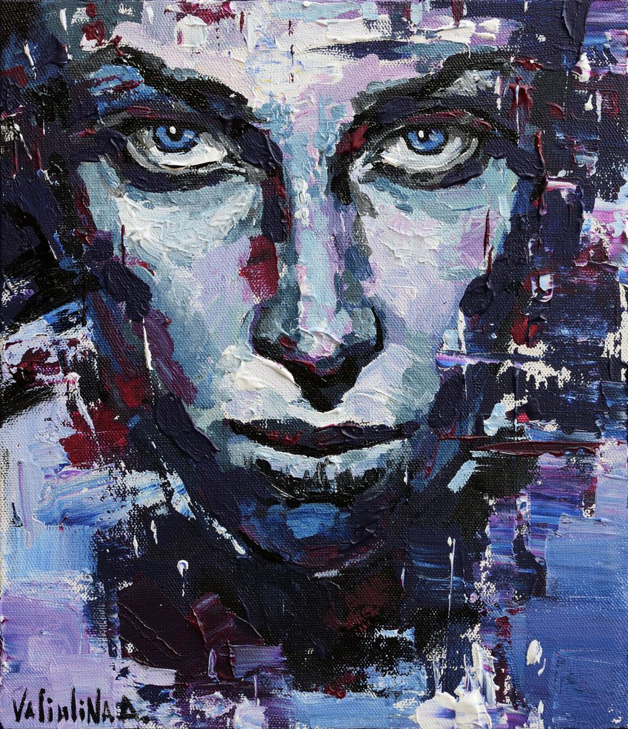 Woman Face Painting By Anastasiya Valiulina Artfinder