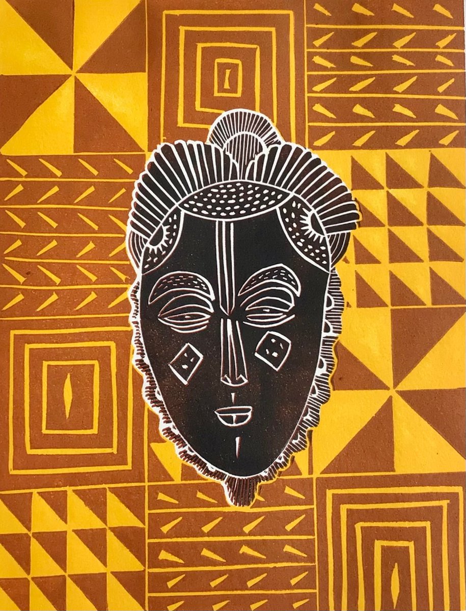 Tribal Mask by Drusilla  Cole