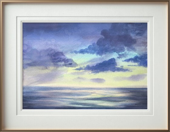 Majestic Sunset in the sea