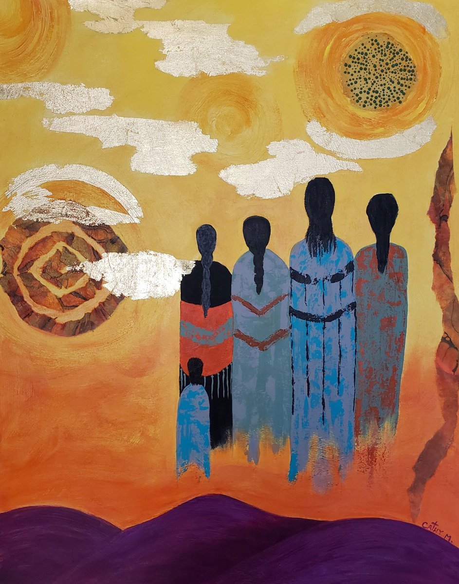 Impressionistic Portrait Painting By Cathy Maiorano, 24 X 30, Under The Sun, Original Artwork