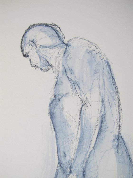 Male nude Kneeling