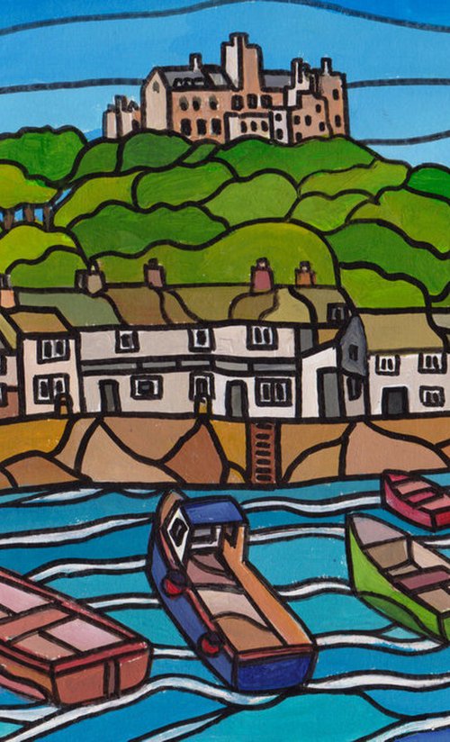 "Harbour high tide, St Michael's Mount" by Tim Treagust