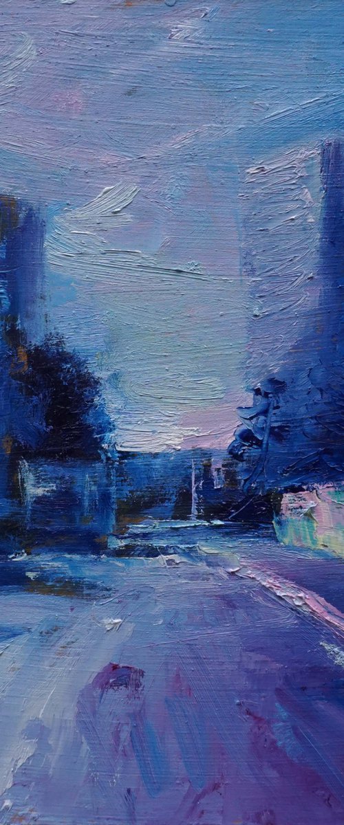 Blue city 3 by Manuel Leonardi
