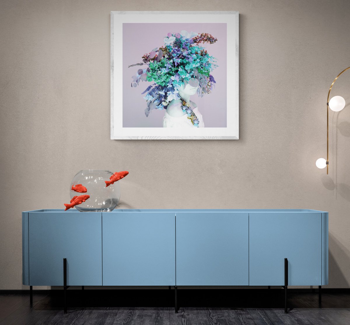 Expressive Portrait Photograph By Ziesook You, 24 X 24", Scent Of Austin 08062021P, Original Artwork