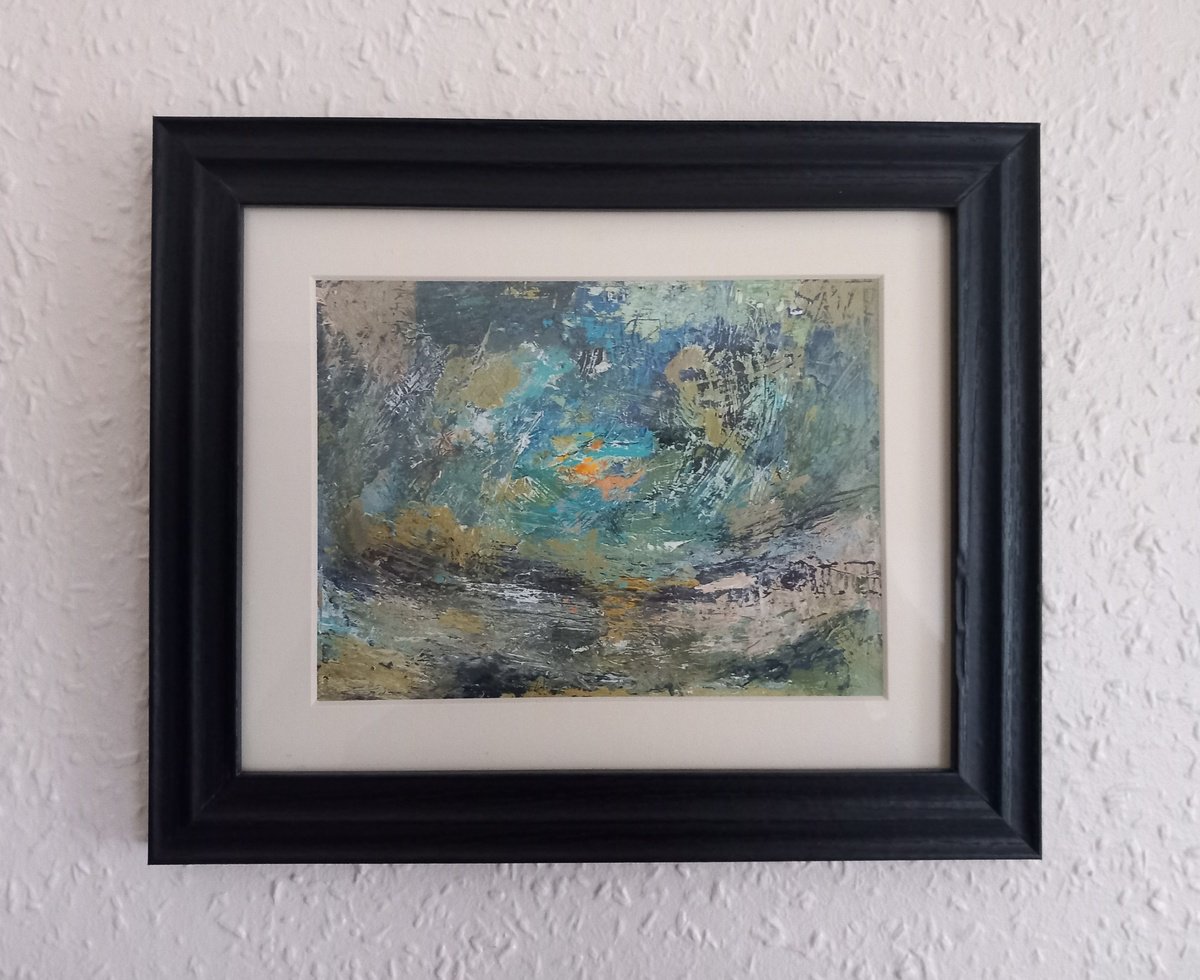 Expressive Landscape Acrylic Painting By Adam Grose Ma Pgce, 12 X 10, One Touch Of Nature, Original Artwork