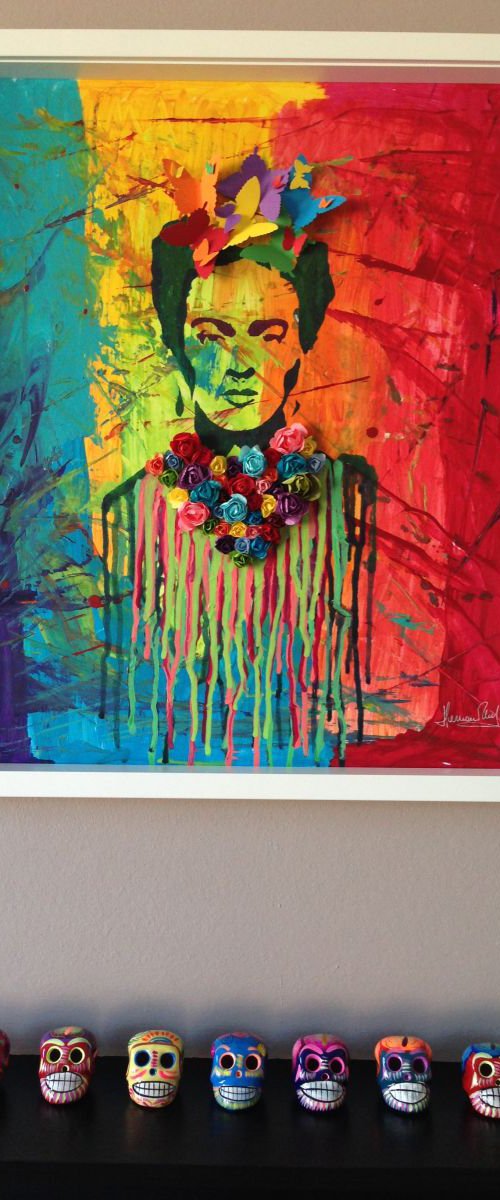 The colours of Frida (Big Frame) by Hernan Reinoso