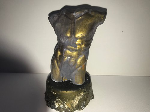 Sculpture Golden Boy I by Maxine Anne  Martin