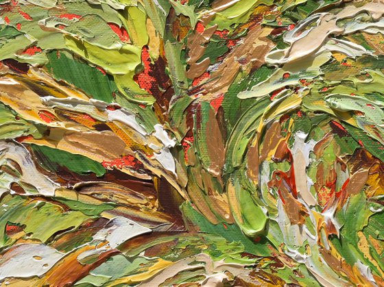 Ever Together - Green Gold Abstract