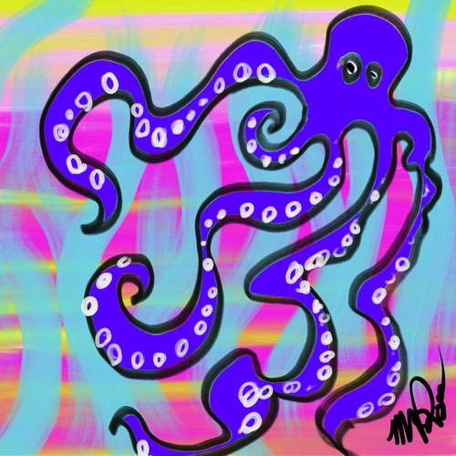 Blue Octopus by Mattia Paoli