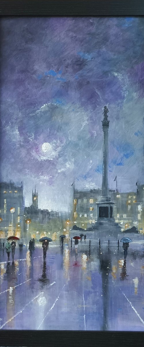 A walk in London, Trafalgar square by Alan Harris