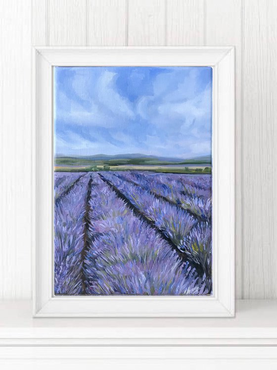 Provence field 2 Oil Painting on canvas 18x26cm