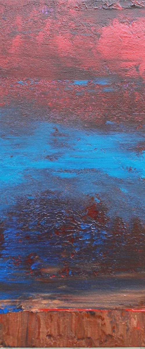 Abstract Evening Storm Landscape 1 by Robert Lynn