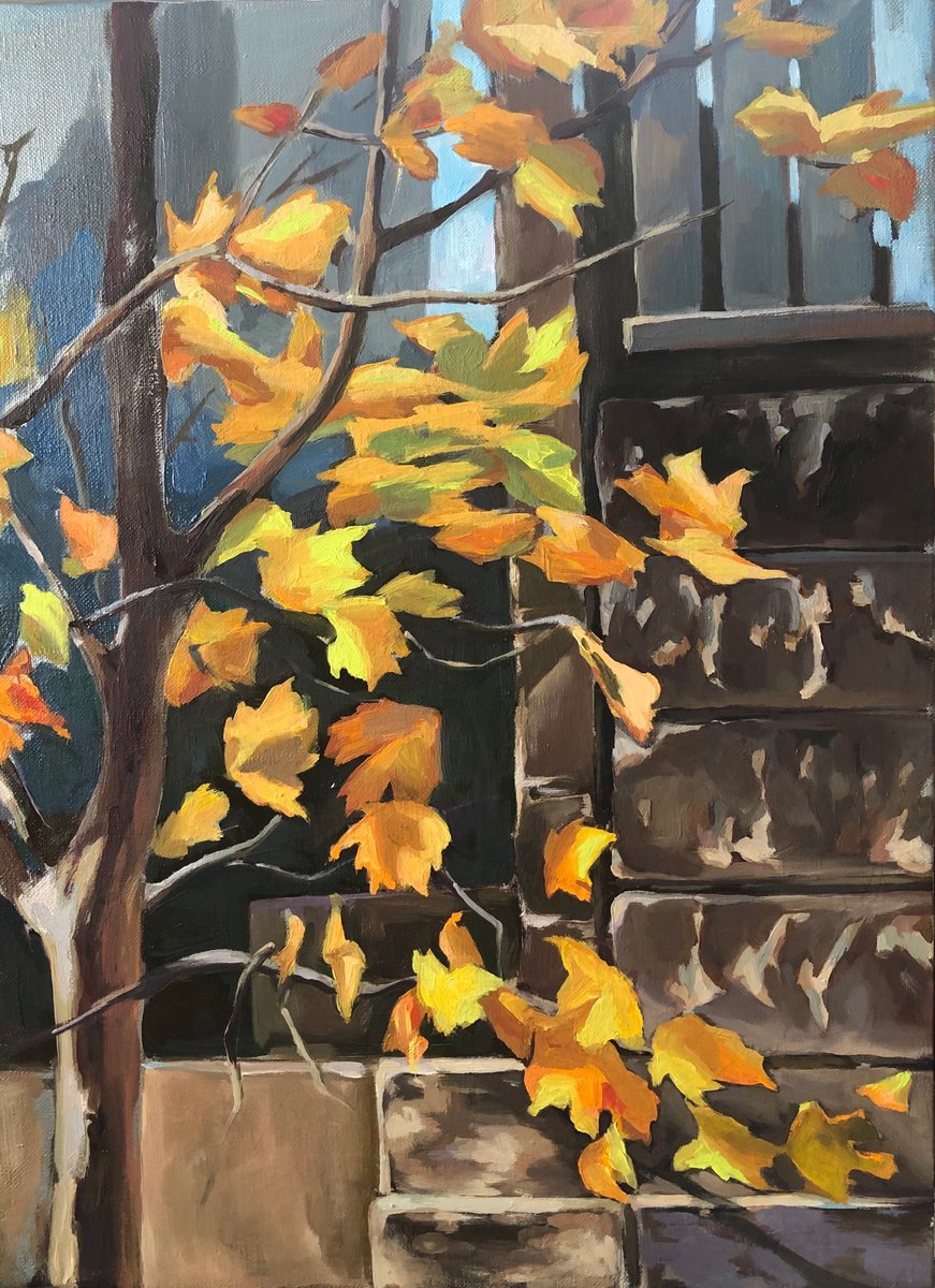 Autumn tree by Guzel Min