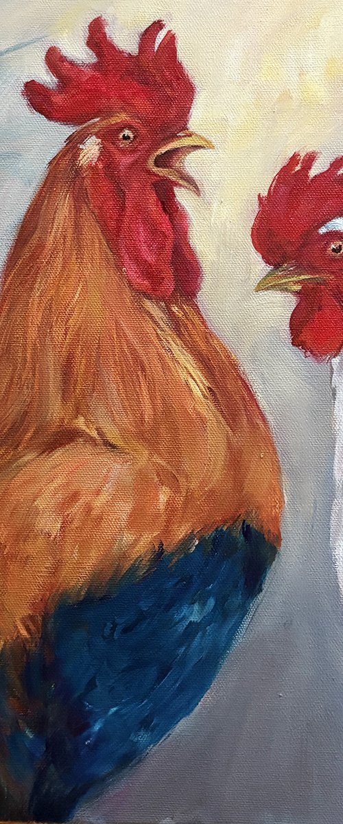 Rooster Banter by Arti Chauhan