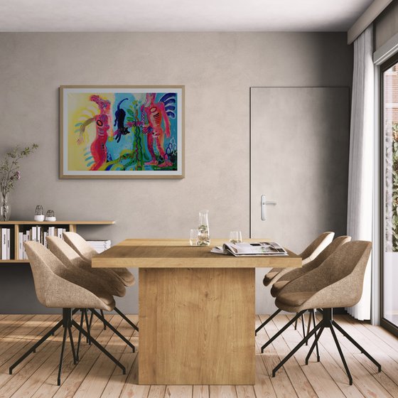 Adam is looking for Eve