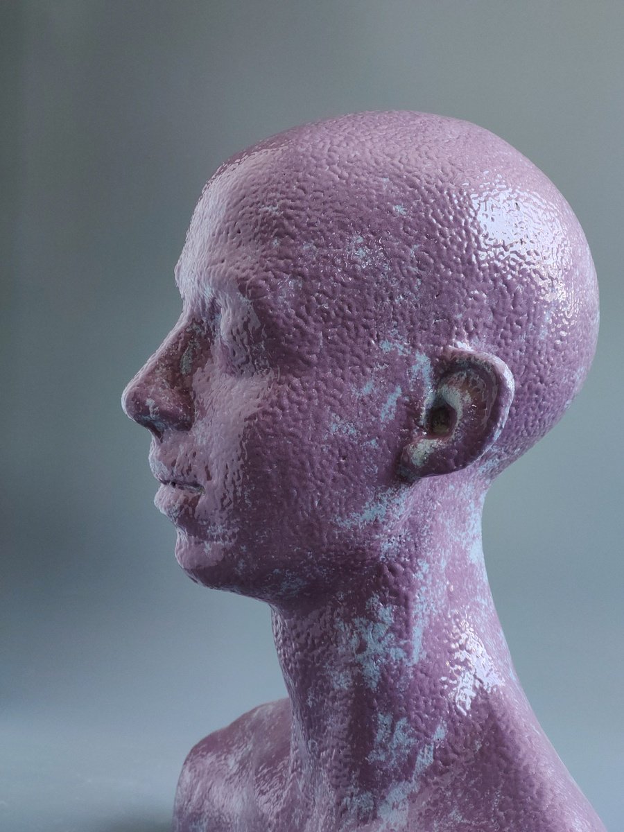 Impressionistic Portrait Sculpture By Nadiia Otriazha, 13 X 15", Bust_08, Original Artwork