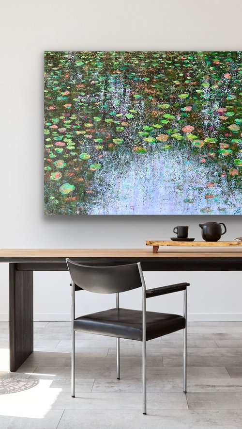 After the Rain-Waterlily Pond by Pooja Verma