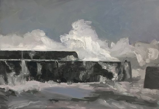 'Storm, Cellardyke Harbour, Fife'