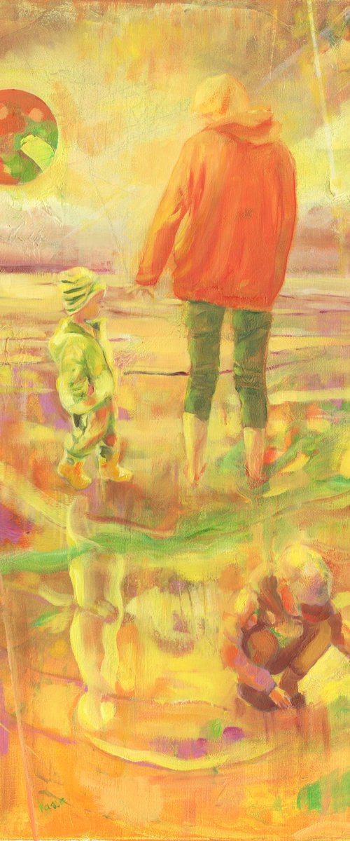 A walk with mother on Kakumäe beach by Vassa Ponomarjova