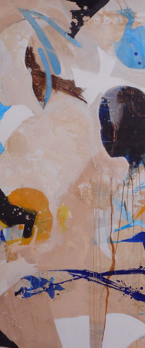 Abstract painting - Storyteller by Richard  Kuhn