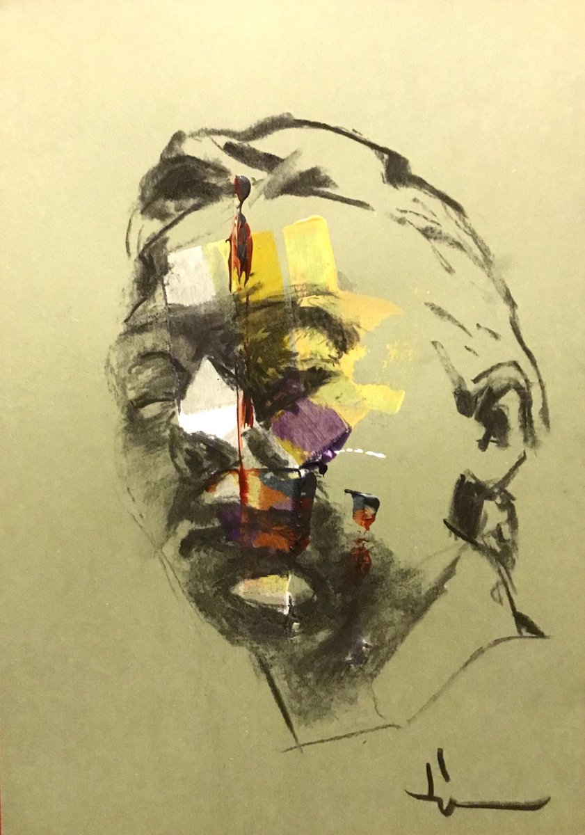 Expressive Charcoal Drawing , Millias #3 By Dominique Deve, 8 X 11, Artwork For Sale On Artfinder