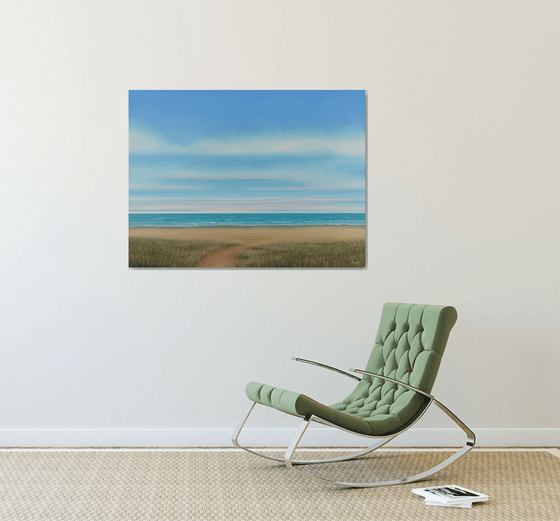 Beach Day - Blue Sky Seascape