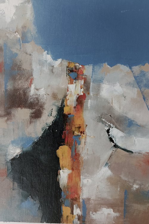 Abstrac landscape 1. Oil on canvas by Marinko Šaric