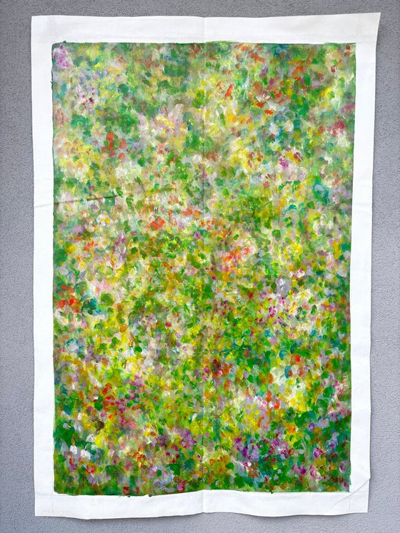 Floral Map of a Sunlit Garden