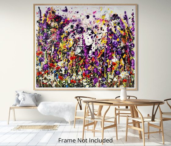 Indigo Entropy Floral Landscape