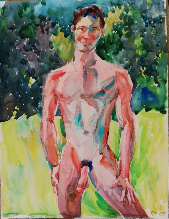 Male Nude in Sunlight