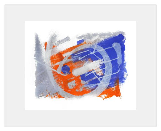 Orange and blue abstraction 4