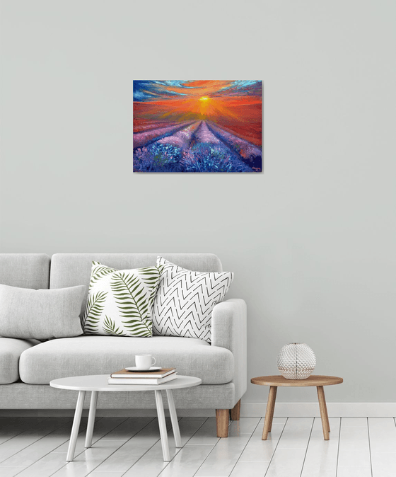 Lavender sunset