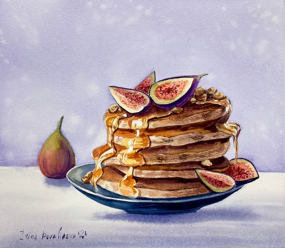 Honeyed Fig Pancakes