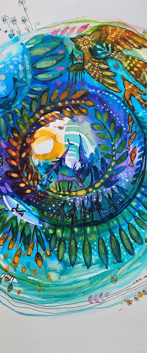 Mandala 26.-Noise. Spring new life is coming. by Simon Tünde