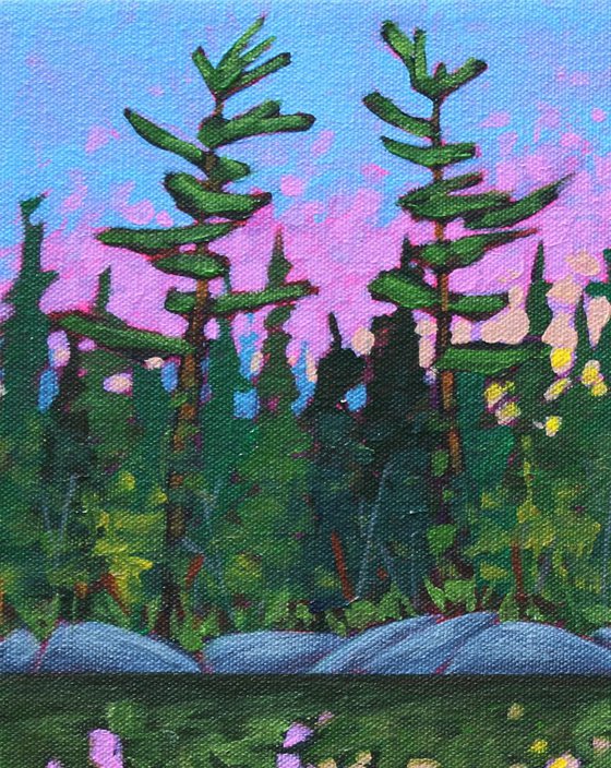 Lake Paintings, Set of Two