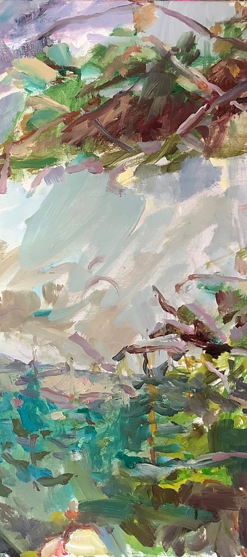 A Day of Little Grey  Small study in oil by Lana Verdi