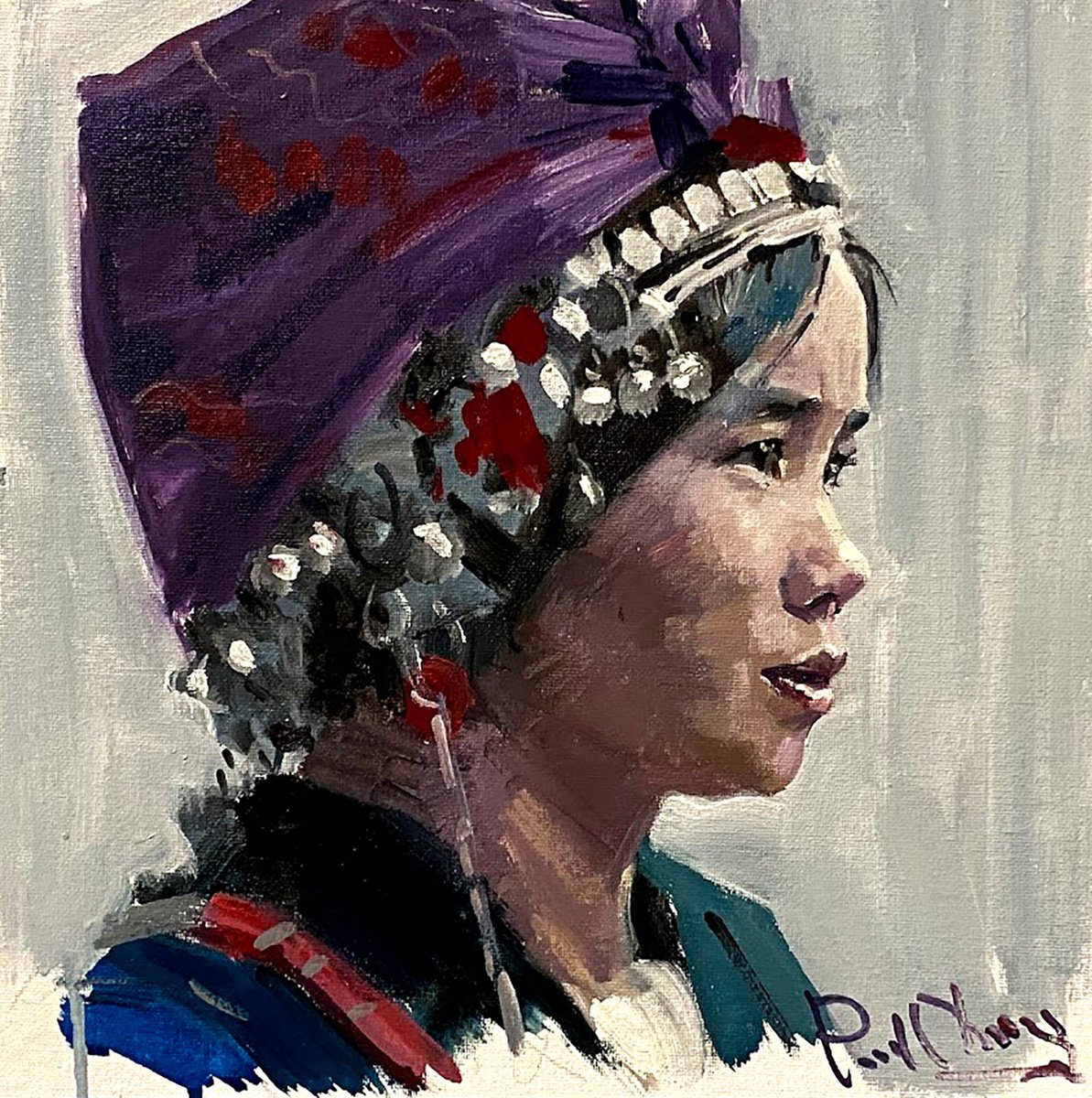Chinese Minority Ethnic Woman by Paul Cheng