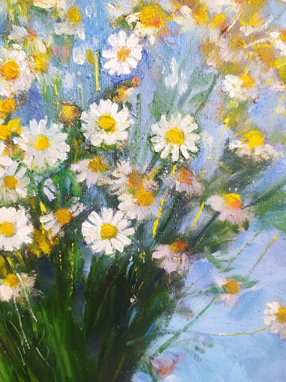 Tansy and daisies