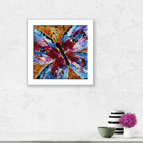 Butterfly Delight 30 - Framed Painting by Kathy Morton Stanion