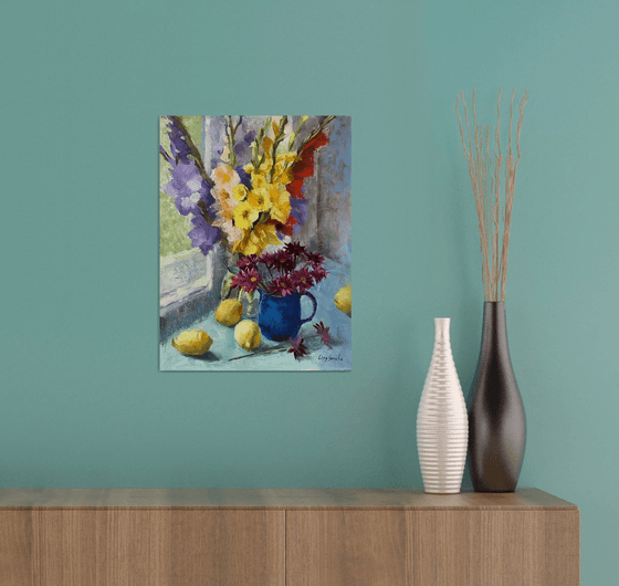 Gladiolus with Still Life