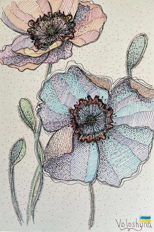 Flowers by Mary Voloshyna