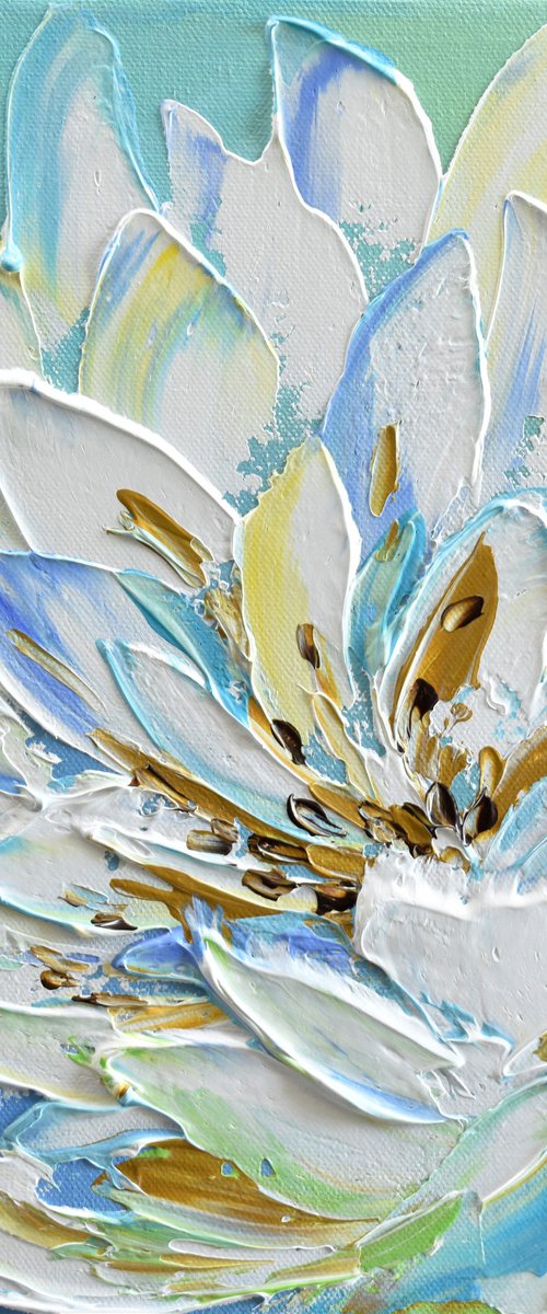 White Magnolia Flower II by Olga Tkachyk