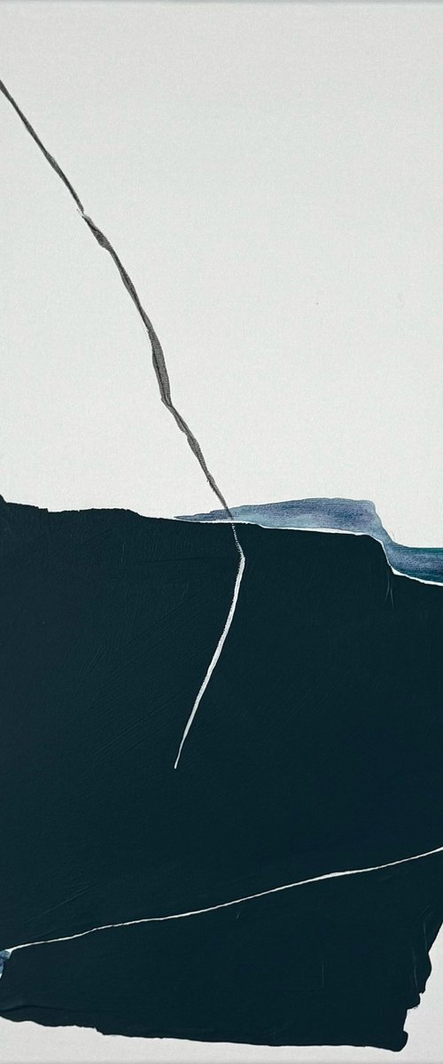 Minimalist Abstract “Unstable Horizon” by Daria Vergina