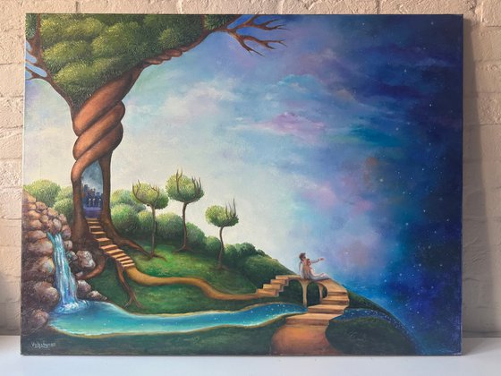 Birth of night (90x70cm)