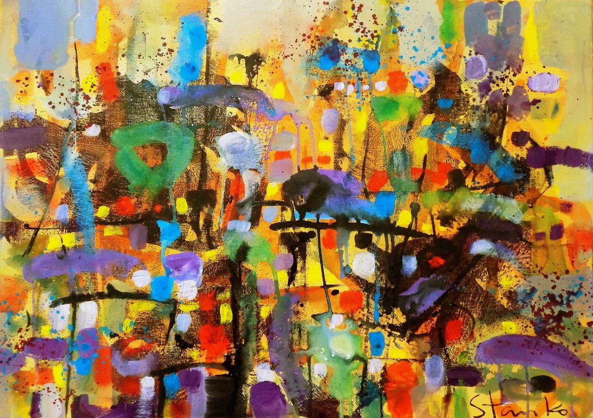  Jazzy Mood-Lxxix By Stanislav Bojankov, 28 X 20, Artwork For Sale On Artfinder
