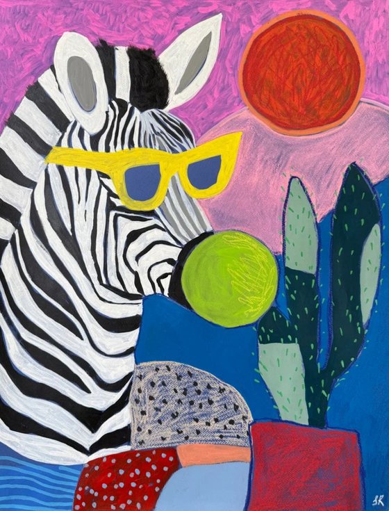 Whimsical Zebra