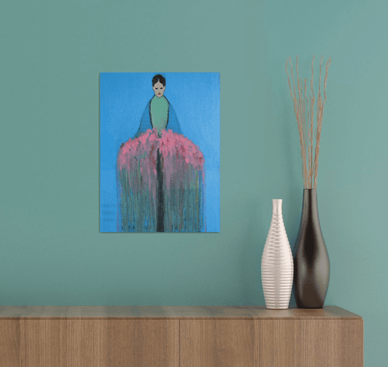 The Girl with Bouquet