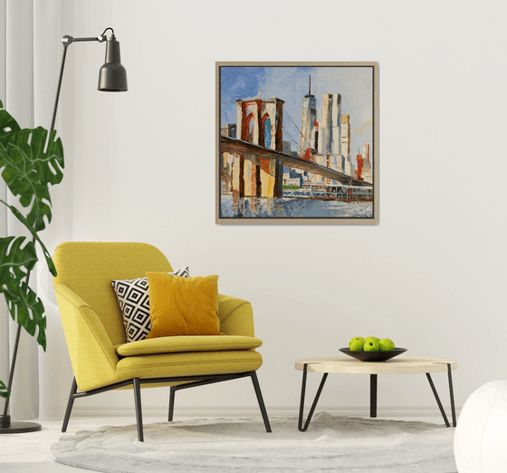 New York. Brooklyn bridge.
