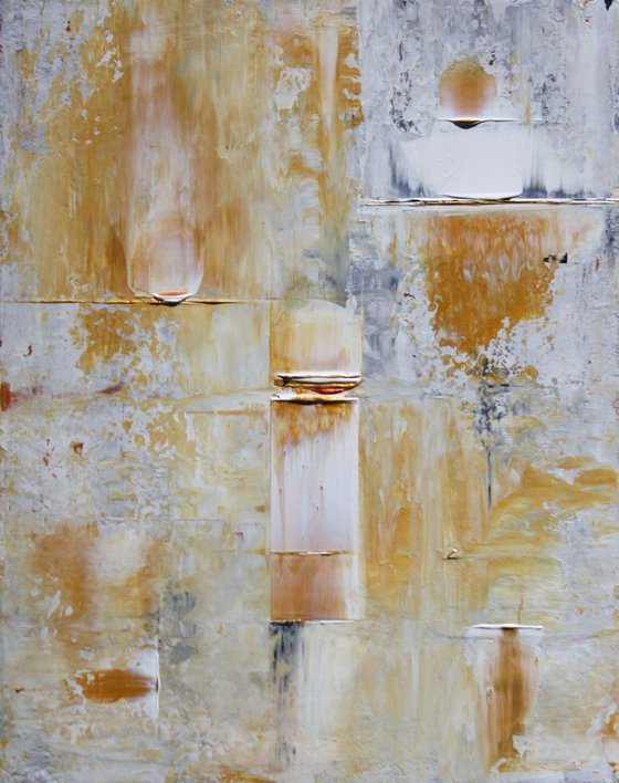 Ochre Gold Abstract Concept